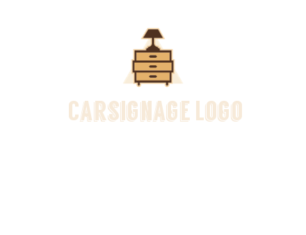 lamp on drawer cabinet