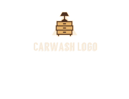 lamp on drawer cabinet