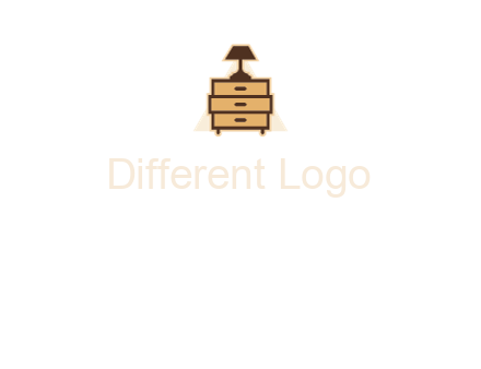 lamp on drawer cabinet