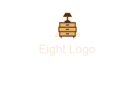 lamp on drawer cabinet