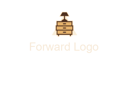 lamp on drawer cabinet