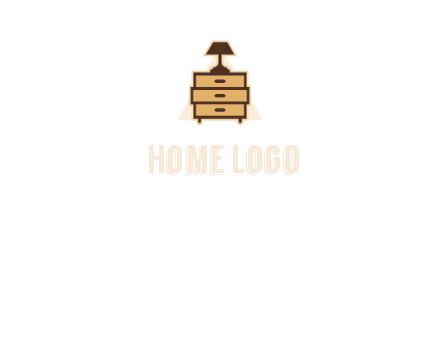 lamp on drawer cabinet