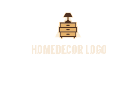 lamp on drawer cabinet
