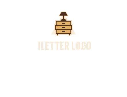 lamp on drawer cabinet