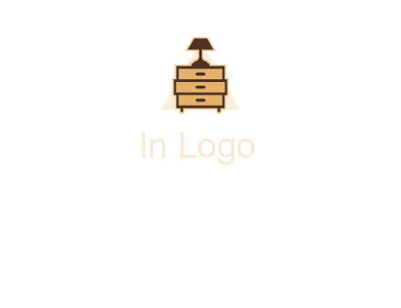 lamp on drawer cabinet