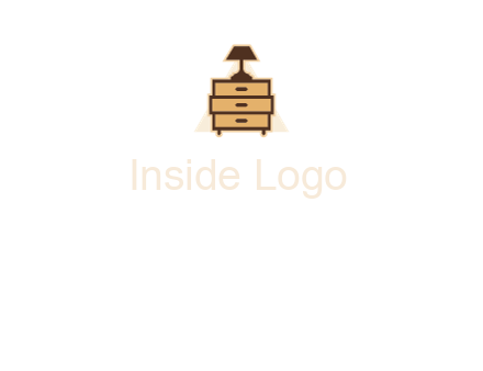 lamp on drawer cabinet