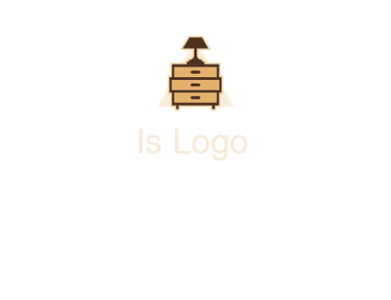 lamp on drawer cabinet