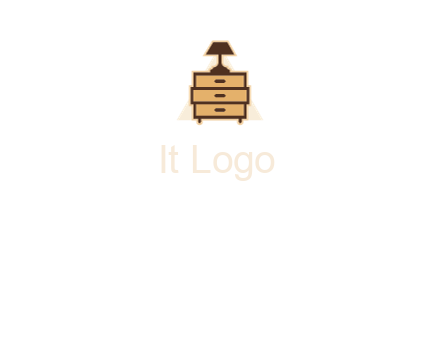 lamp on drawer cabinet