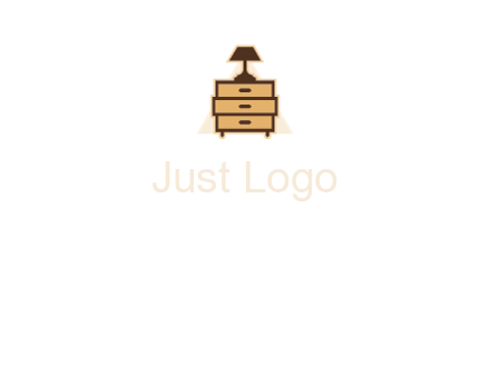 lamp on drawer cabinet
