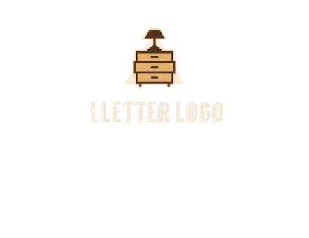 lamp on drawer cabinet