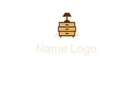 lamp on drawer cabinet