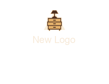 lamp on drawer cabinet