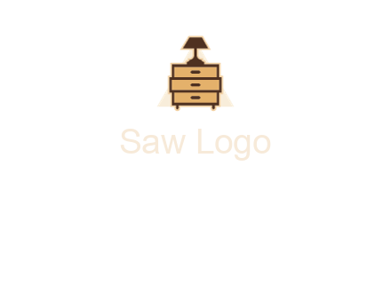 lamp on drawer cabinet