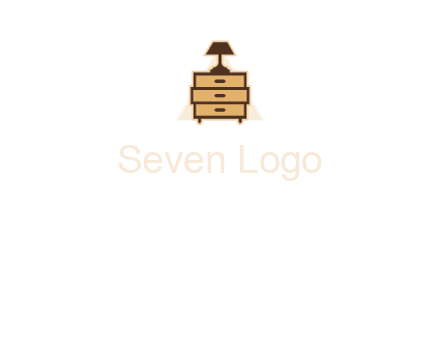 lamp on drawer cabinet