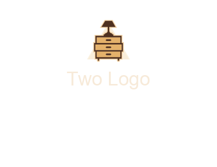 lamp on drawer cabinet