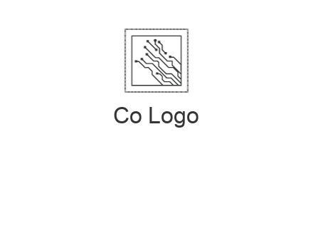networking lines in square frame