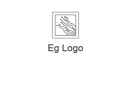 networking lines in square frame
