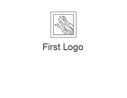 networking lines in square frame