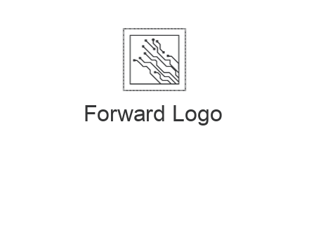 networking lines in square frame