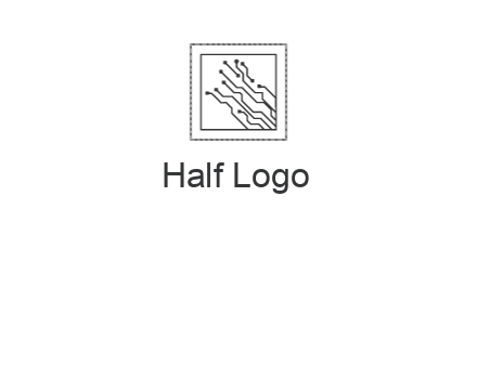 networking lines in square frame