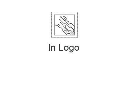 networking lines in square frame