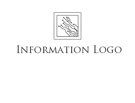 networking lines in square frame