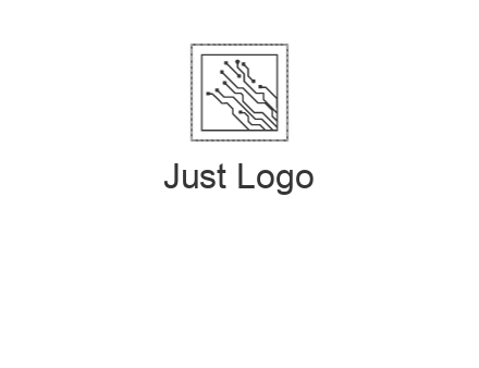 networking lines in square frame