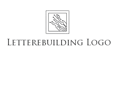 networking lines in square frame