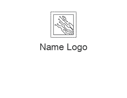 networking lines in square frame