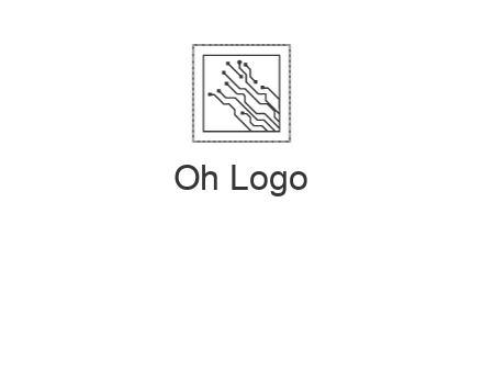 networking lines in square frame