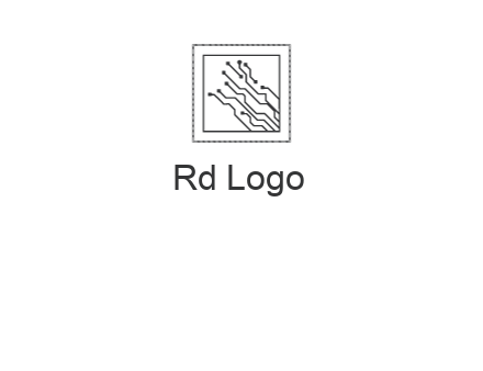 networking lines in square frame