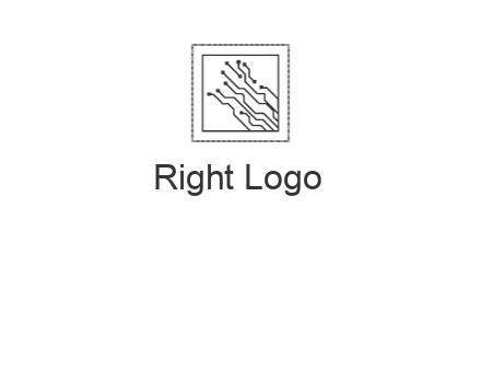 networking lines in square frame