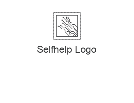 networking lines in square frame