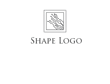 networking lines in square frame