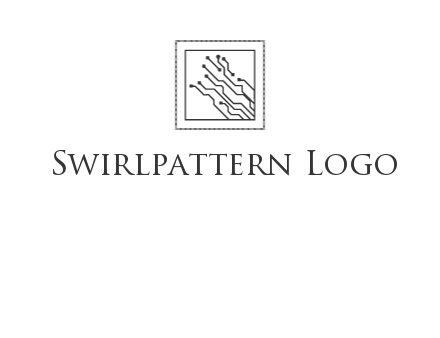 networking lines in square frame