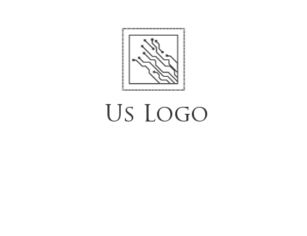 networking lines in square frame