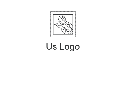 networking lines in square frame