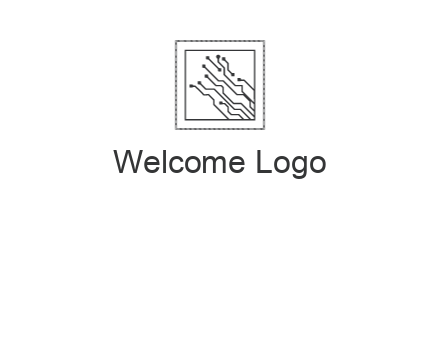 networking lines in square frame