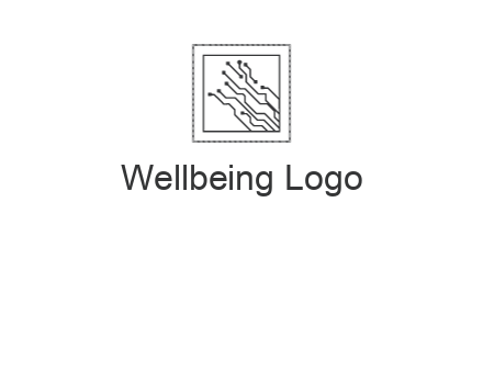 networking lines in square frame
