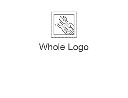 networking lines in square frame