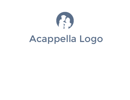 negative spacing couple in circle frame