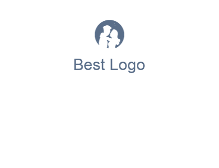 negative spacing couple in circle frame