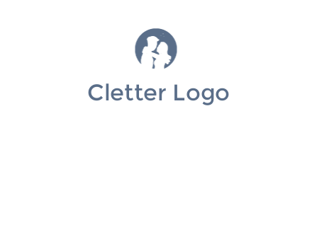 negative spacing couple in circle frame