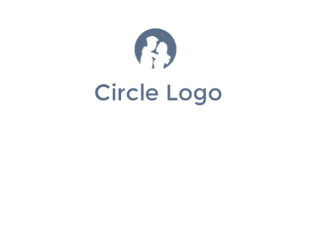 negative spacing couple in circle frame
