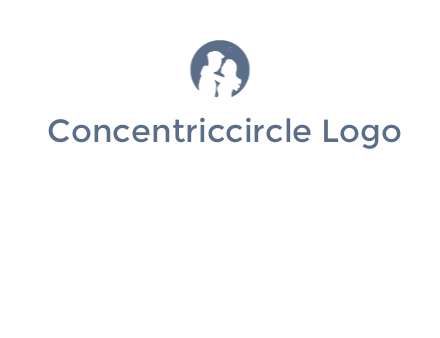 negative spacing couple in circle frame