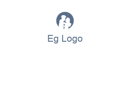 negative spacing couple in circle frame