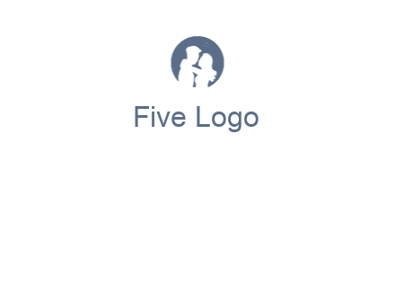 negative spacing couple in circle frame