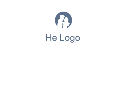 negative spacing couple in circle frame