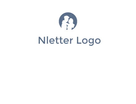 negative spacing couple in circle frame