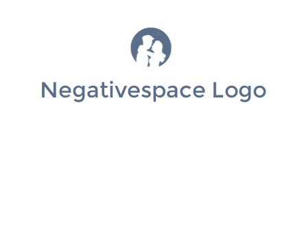 negative spacing couple in circle frame